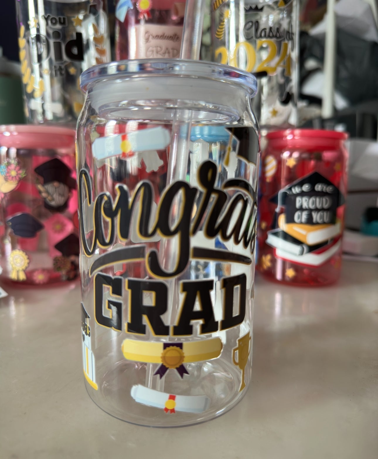 Graduate - 16oz Acrylic Can- RTS