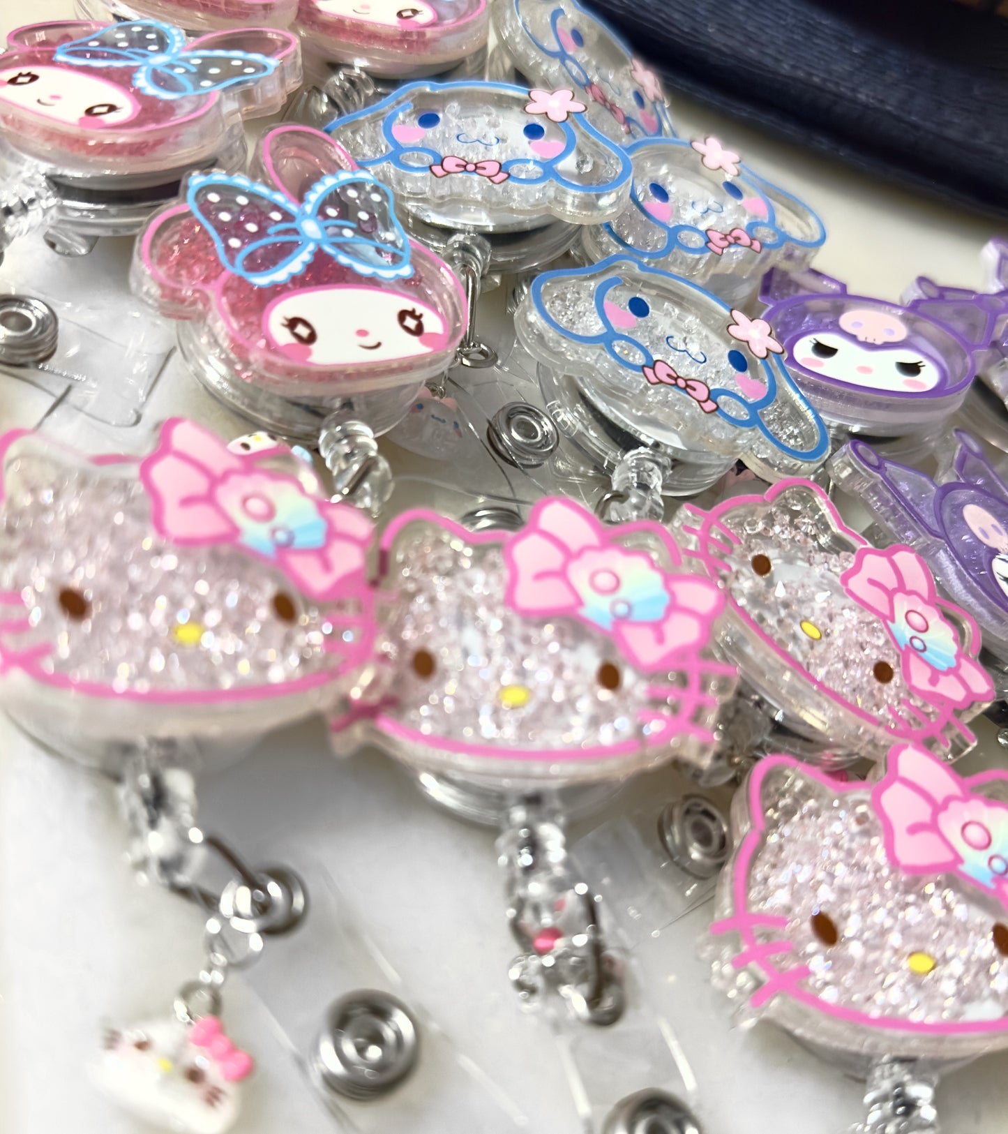 Kawaii Friends Shaker ID Badge Reel