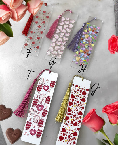 Acrylic Valentine's Bookmarks