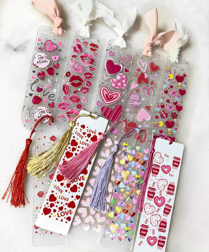 Acrylic Valentine's Bookmarks