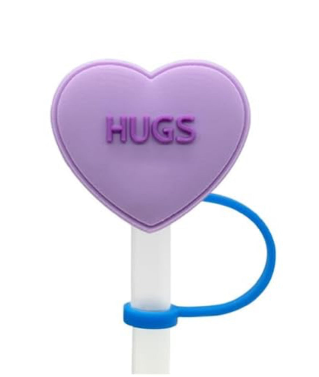 Candy Heart Silicone Straw Topper Covers for Stanley Straws