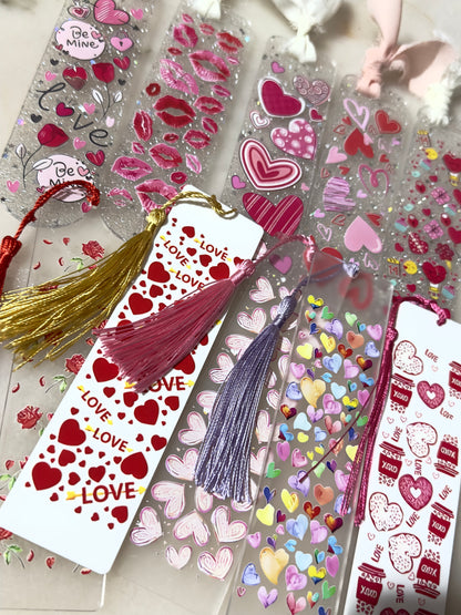 Acrylic Valentine's Bookmarks