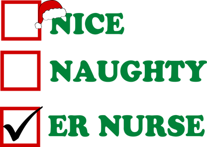 ER Nurse Christmas T-SHIRT - 16 Designs - Unisex